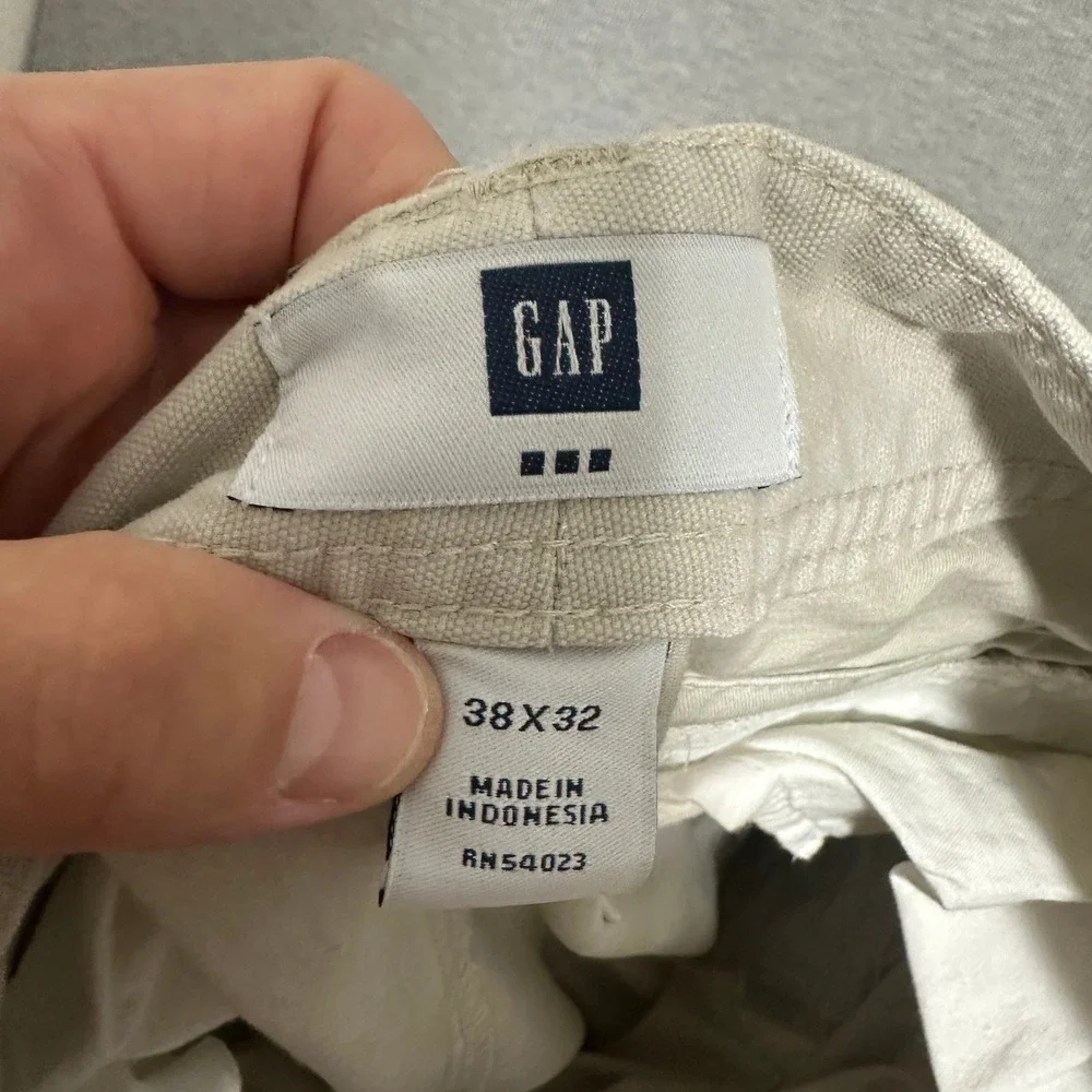 Gap Cargo Pants Beige Khaki Relaxed Fit Cotton Vintage 2007 Utility Mens 37x30.5